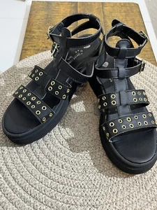 Matalan Girls Gladiator Strappy Sandals UK Size 13 EU 32 Girl Summer Beach Shoes - Picture 1 of 8