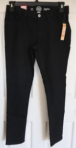 NWT SO Adjustable Waist Stretch Low Rise New Black Jeggings Sz 16 1/2, 30 x 29 - Picture 1 of 9