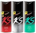 KS Kamasutra Deodorant For Men SPARK | RUSH | URGE | 150 ML / 100 Gram