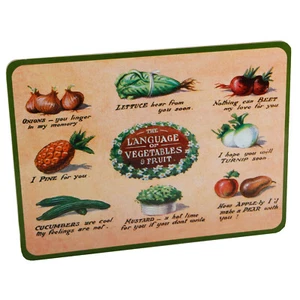Garden Museum Fruit & Vegetable design Placemats set of 6 - Picture 1 of 1