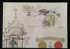 Macau - FDCB with block of 1 stamp - Macau Gates - 1998 - Picture 1 of 1