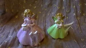 Vintage Josef Original 7. & 11. Geburtstag Mädchen Engel Porzellan Figuren Neu - Bild 1 von 12