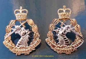 ROYAL ARMY DENTAL CORPS COLLAR BADGES - Picture 1 of 2