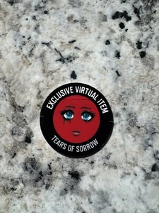 Roblox Tears of Sorrow Exclusive Virtual Toy Face Code! - Sent in Messages - Picture 1 of 1