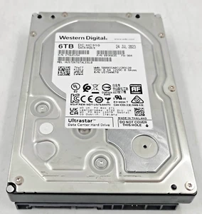 6TB WESTERN DIGITAL HUS726T6TALE6L0 DC HC310 3.5" SATA HDD Hard Disk Drive - Photo 1/1