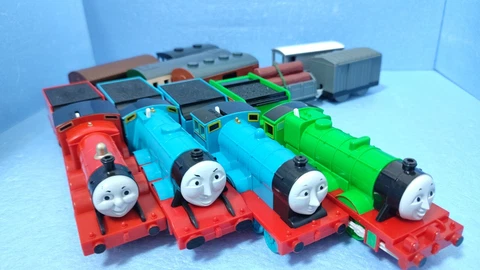 Plarail TOMY Thomas & Friends Old Gordon James Edward Henry 4 Engine Set Cover