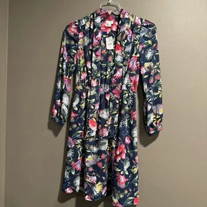 J Crew Floral Neck Tie Dress Size XS - Picture 1 of 11