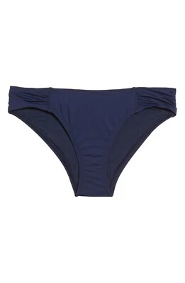 Tommy Bahama L130336 Blue Side Shirred Hipster Bikini Bottoms, Women's Size M - Image 1 of 4