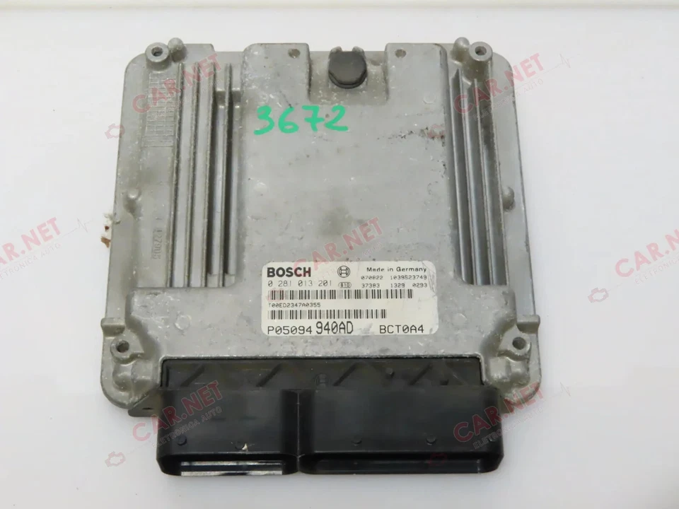 P05094940AD CENTRALINA MOTORE DODGE CALIBER 2.0CRD 103KW BOSCH 0281013201 BCT0A4 - Immagine 1 di 4