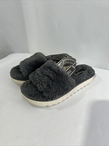 Koolaburra by UGG sandalo donna 7 fuzz'n slingback grigio pelliccia sfocata comodo slip on