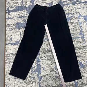 Scandia Woods pantalone uomo velluto a coste regolabile nero tasche dritto retrò anni 90 - Foto 1 di 11
