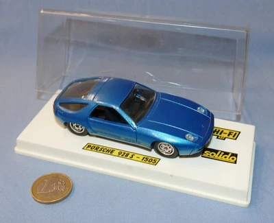 Solido Hi-Fi 1/43 réf 1505 : Porsche 928 (S) Bleu métal - Photo 1/4