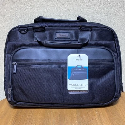 NUEVO CON ETIQUETAS TARGUS 15.6" MOBILE ELITE TSA CHECKPOINT FRIENDLY Maletín Negro Foto 1 de 4