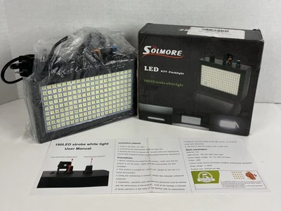 Solmore LED Strobe Light 180 White LEDs 25W Sound Activated DJ Stage Party Bar - Image 1 of 4