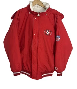 Chaqueta con Capucha Vintage 90’s San Francisco 49ers Hombre’s Roja Starter Talla XL - Imagen 1 de 11