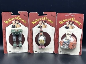Wallace And Gromit Vintage 1990s 3d Fridge Magnets Rare Sealed Set Of 3 - Picture 1 of 5