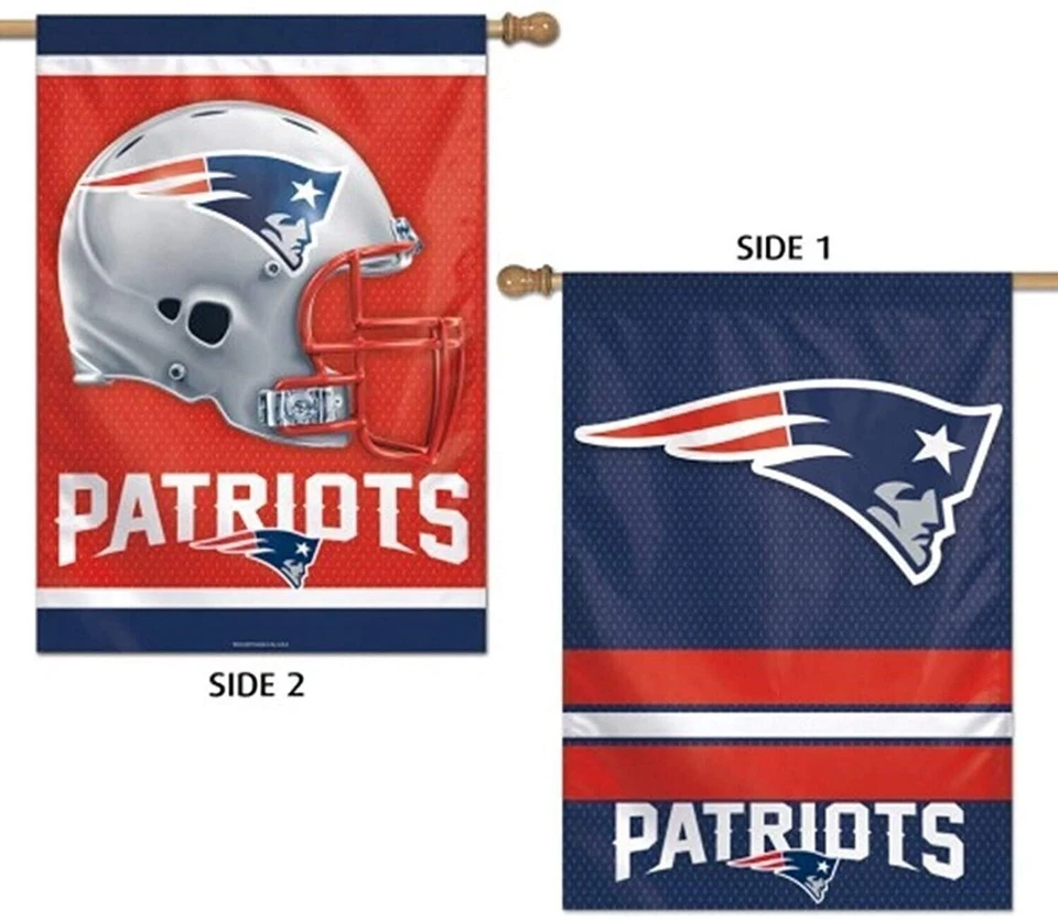 New England Patriots Premium 2-Sided 28x40 Inch Banner Outdoor House Flag... - Image 1 of 1
