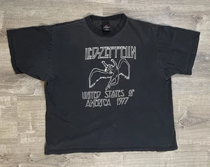 Vintage Y2K CH Gold Series Led Zeppelin United States Of America 1977 T-shirt XL - Picture 1 of 11