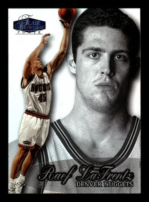 1998 Flair Showcase Row 3 Raef LaFrentz #30 Denver Nuggets  RC - Image 1 of 2