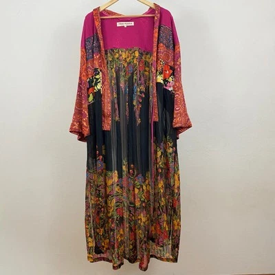 Free People The Young Love Kimono - Midnight Royal Combo  - Size XS/S - Image 1 of 4