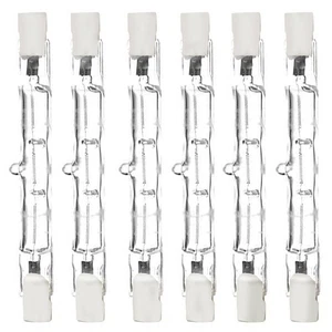 6 Pack R7S Halogenstab 78mm 100w, R7S J78 Warmweiß für Baustrahler, Stehlampen - Bild 1 von 6
