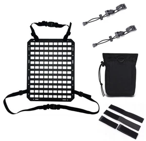 2-piece Tactical Rigid MOLLE Panel Vehicle Car Seat Back Shooting Storage - Picture 1 of 10