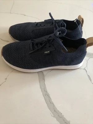 True Linkswear True Knit Golf  Shoes Spikeless Tie Navy Blue Size Men’s 8 W 9 - Image 1 of 4