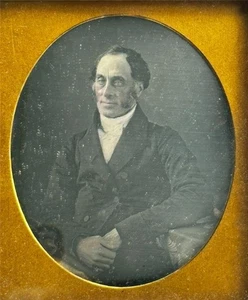 Sechste Platte viktorianische Daguerreotypie Fotografie - Porträt eines Gentleman - Bild 1 von 6