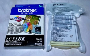 Brother LC51BK Black Ink Cartridge Genuine Innobella Expired 12/2013 - Picture 1 of 3