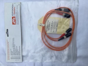 AWC Adirondack 3ft/1m Multimode ST Duplex to ST Duplex Fiber Optical Patch Cable - Afbeelding 1 van 4