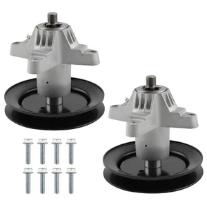 2 pieces Spindle Assembly Pulley for MTD Cub Cadet Tractor 618-0624 618-0624A - Picture 1 of 11