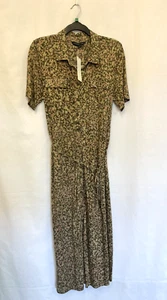 French Connection Jersey Print Midi Shirt Dress Size 12 - Picture 1 of 7