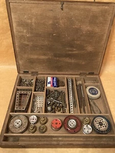 🪛🪛 DDR Stabil Metallbaukasten Holzkiste 60er Jahre 🪛🪛 - Bild 1 von 9