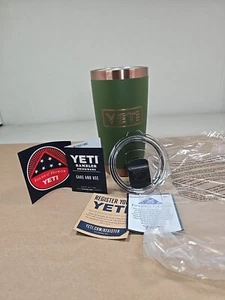 YETI Folds of Honor 20oz Rambler Highlands Olive Green Veterans Day NEW - Picture 1 of 11