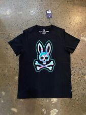 Psycho Bunny Crew Neck Alsop GraphicTee black T-Shirt men's all size nwt 60$