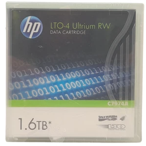 Brand New Sealed HP C7974A 1.6TB LTO-4 Ultrium RW Data Cartridge (1) - Photo 1/1