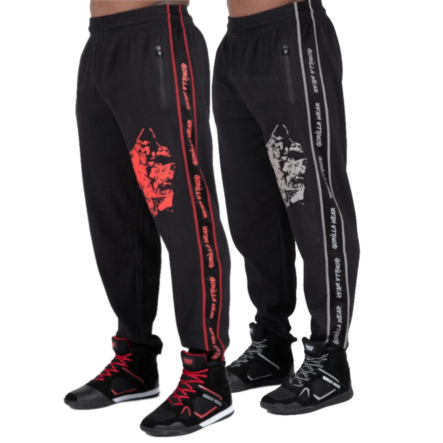 Pantaloni da allenamento Gorilla Wear Buffalo vecchia scuola pantaloni da allenamento fitness bodybuilding - Immagine 1 di 1