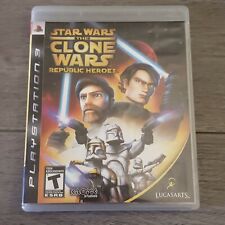 Star Wars The Clone Wars Republic Heroes Sony PlayStation 3 2009 PS3 Complete!