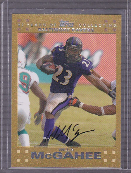 2007 Topps Gold #54 Willis McGahee 51/52 - Image 1 of 1