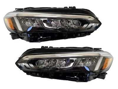FIT HONDA CIVIC SEDAN 2022 EX LX LEFT RIGHT HEADLIGHTS HEAD LIGHT LAMPS NEW PAIR - Изображение 1 из 3