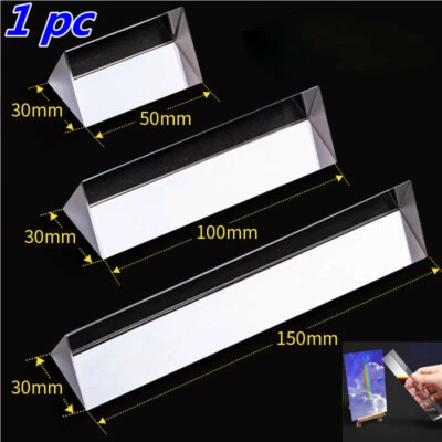 Triangular Prism Rainbow Optics Photography Props Refracted Light Education Aid - Image 1 of 4