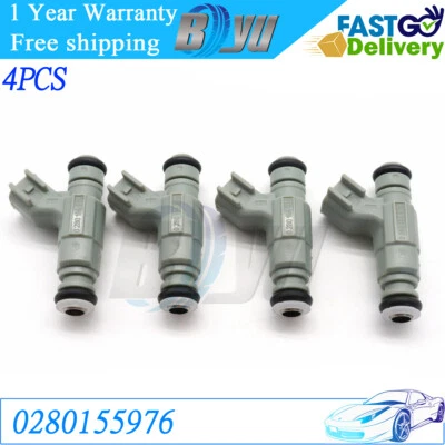 0280155976 Juego de 4 inyectores de combustible para Chrysler PT Cruiser 2001-2003 2,4 L L4 gasolina Foto 1 de 4