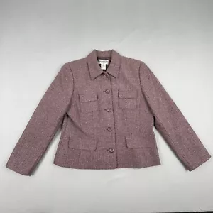 Giacca blazer vintage Pendleton donna taglia 10 lana vergine rosa petite mauve - Foto 1 di 16