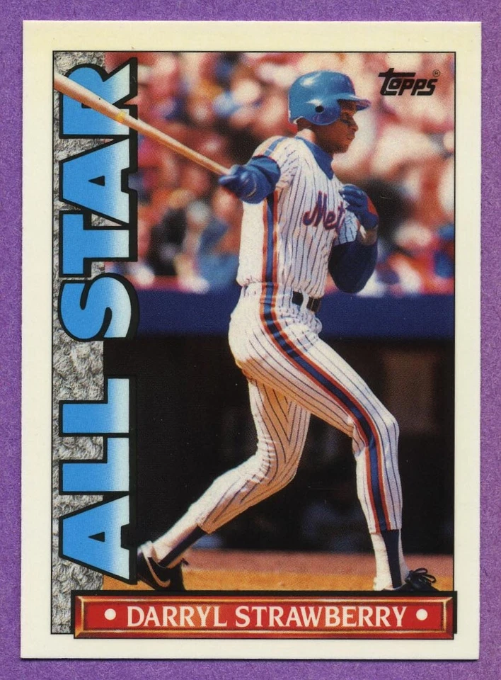 Darryl Strawberry New York Mets 1990 Topps TV All-Star Oddball Card #56 - Image 1 of 2