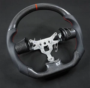 Cover C6 Corvette Real Carbon Fiber Steering Wheel Trim Replacements 2006-2013 - Picture 1 of 9