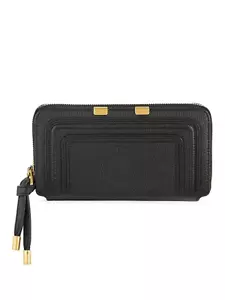 Chloé Marcie Long Zip-Around Leather Wallet - Foto 1 di 3