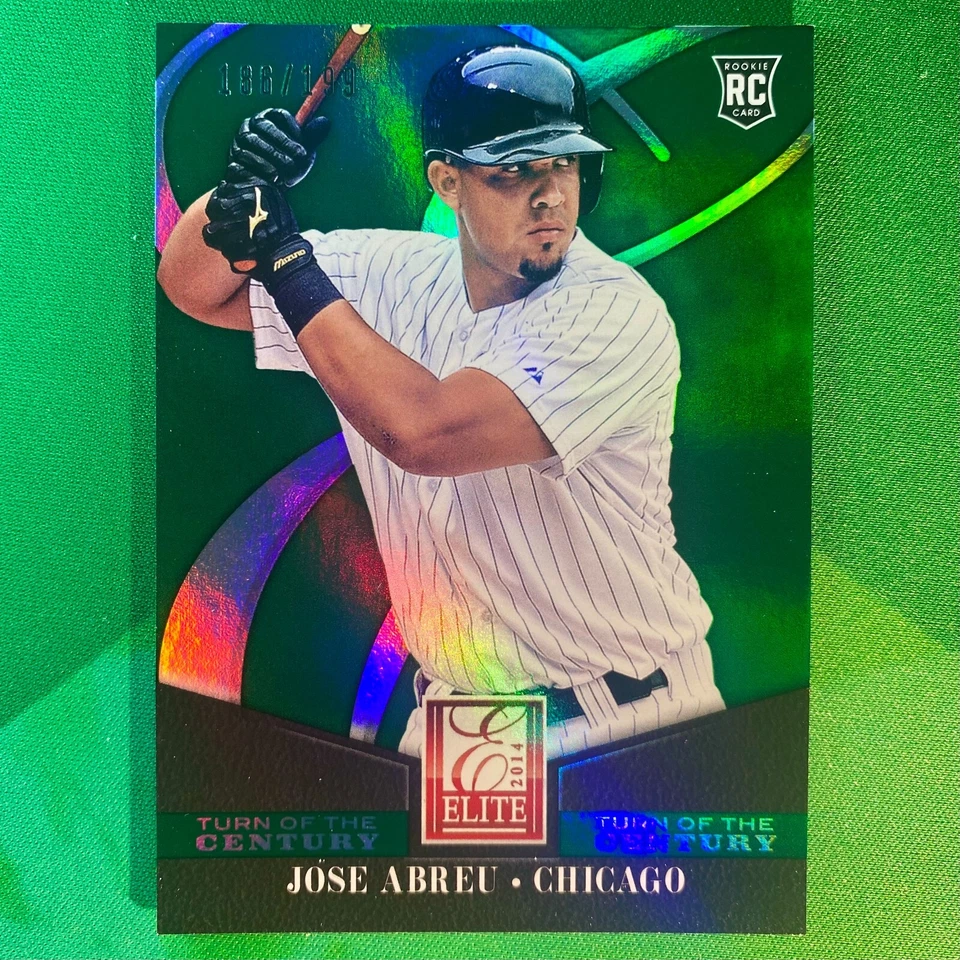 Jose Abreu Rookie #'d /199 Green Mirror 2014 Elite Extra #78 Turn of the Century - Image 1 of 3
