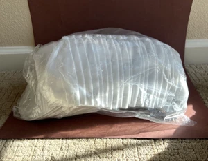 Menge 24 leere weiße Mützen Klettverschluss hinten HITWEAR Polyester ONE SIZE - Bild 1 von 8