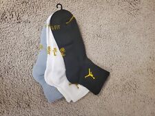  GOLD Nike Air Jordan Everyday Max Dri-Fit Socks Variety 3 Pack 