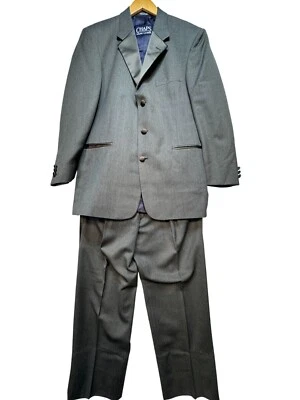Chaps Ralph Lauren Mens 2-Piece Jacket & Pants Tux Suit Set Size 40R 33W Gray - Image 1 of 4